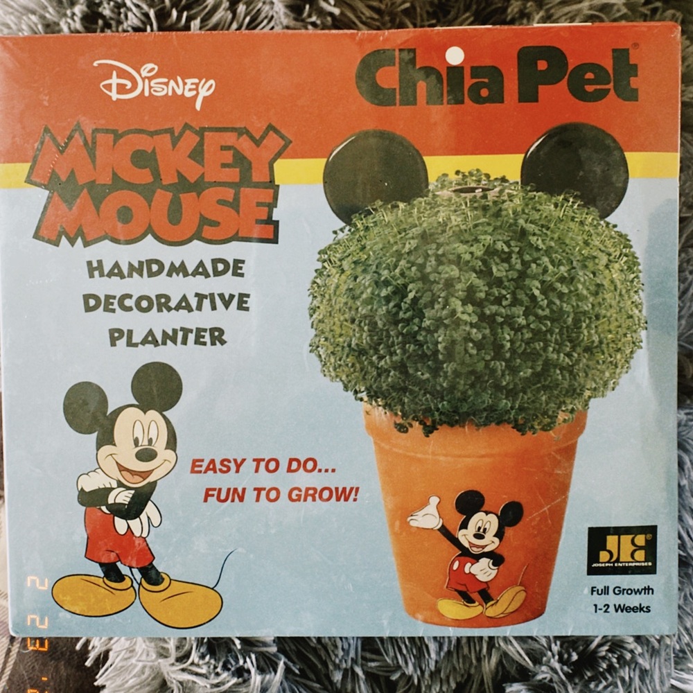 Disney Mickey Mouse Chia Pet NEW in plastic
